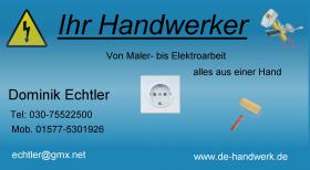 Handwerker Dominik Echtler